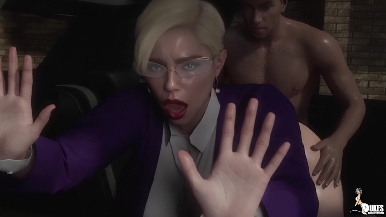 Dukes Hardcore Honeys: Hot MILF Fucks Her 19 Year Old Neighbor in the Alley