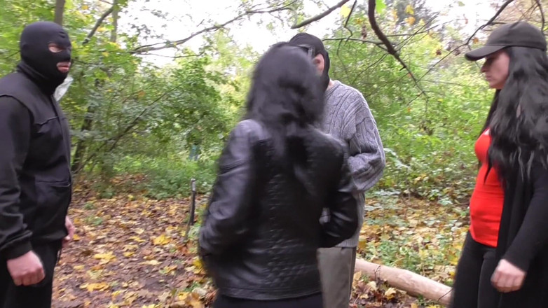 Femdom Austria: Shower with Pissing in The Forest