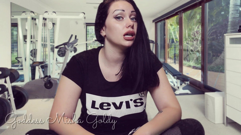 Goddess Misha Goldy: 离开你的妻子，因为你渴望鸡巴！否则我会告诉她一切！操纵幻想！