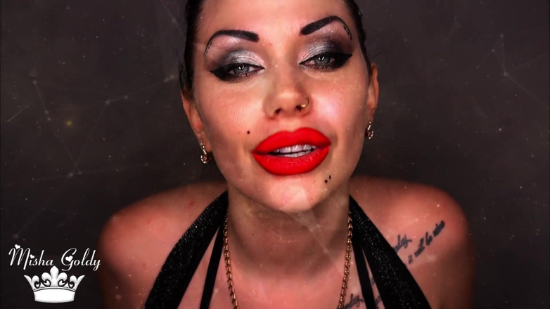 Goddess Misha Goldy: Today I am letting you wank all over my big...