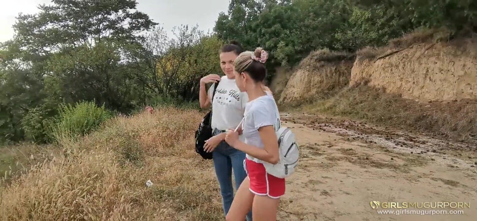 Mugur's World: Outdoor threesome with Gina Gerson and Verona Sky