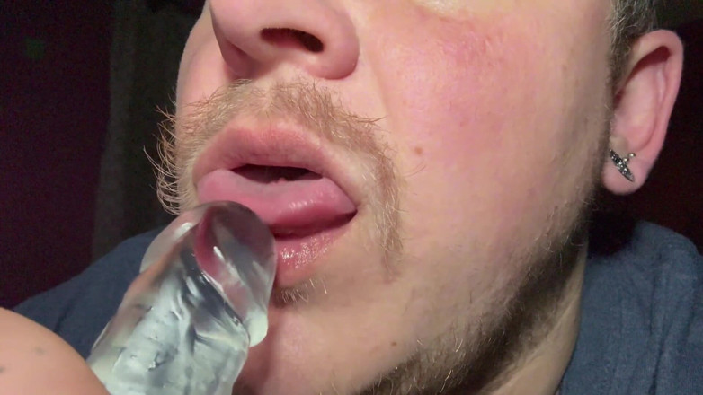 SoftBakedAfterDark: Sucking on My Dildo