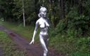 Cocoa Soft: I painted the whole body silver with spray
