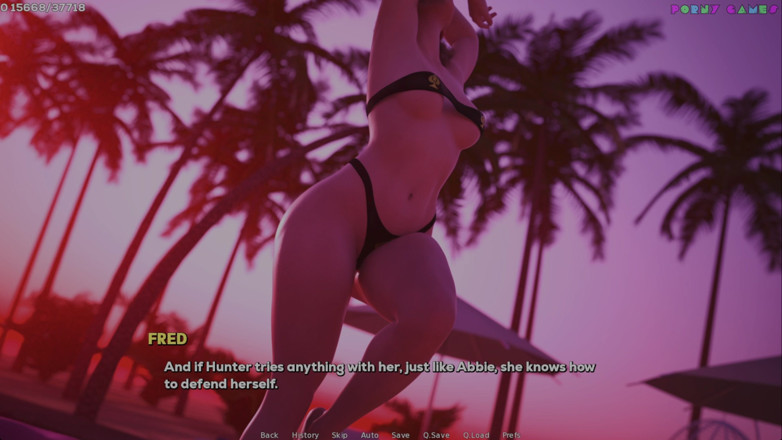 Porny Games: Shadows of desire di Shamandev - evento cosplay del college, masturbazione...