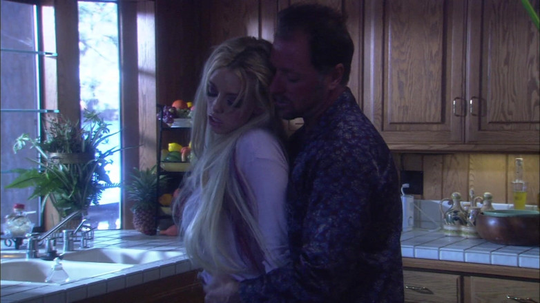 Cryptostudios: Blonde MILF with big tits fucked on the kitchen