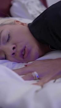 Blonde MILF Gets Horny in Bed and Fucks Herself with a Big Dildo