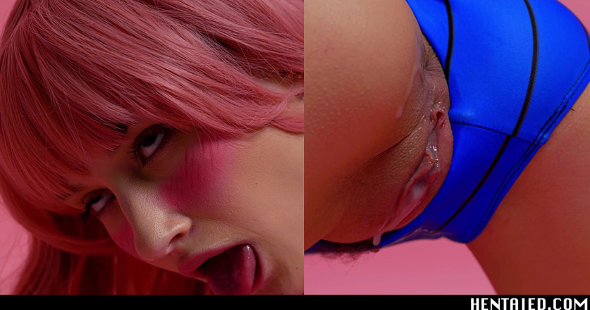 Hentaied: Real Life Hentai - Hot sexy teen intense masturbation with huge...
