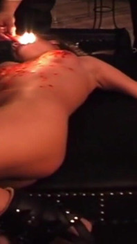 Extreme BDSM Submissive Slut Spanking Rope Bondage Punishment Whipping and Hot Candle Wax Punishment