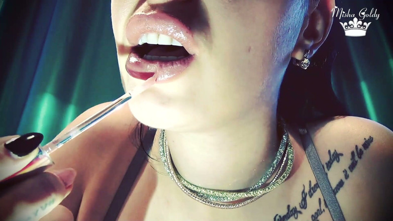 Goddess Misha Goldy: Trò chơi joi liếm môi