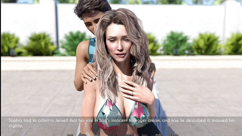 Johannes Gaming: AWAM n° 38 Sophia s'amuse toute seule à la piscine