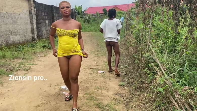 Zion: Naughty African Teen Showcasing Their Asses in Broad Daylight