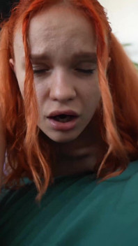 18 colored hair babe was caught masturbating and fucked in tight asshole