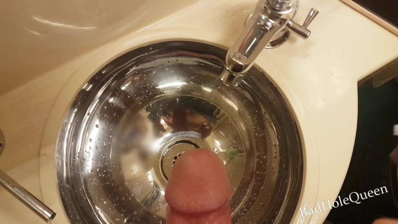 BadAnalQueen: We decided to have sex in the train toilet - blowjob