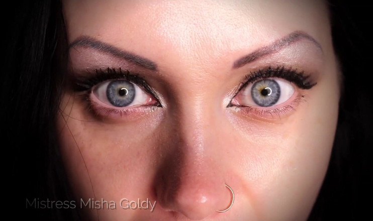 Goddess Misha Goldy: Close eye contact JOI &amp; edge &amp; orgasm control game
