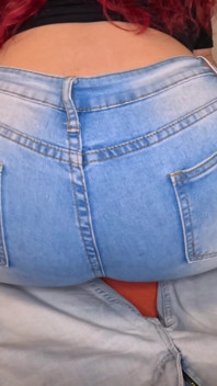 Redhead Jeans Lap Farts POV - Rubbing on Your Dick