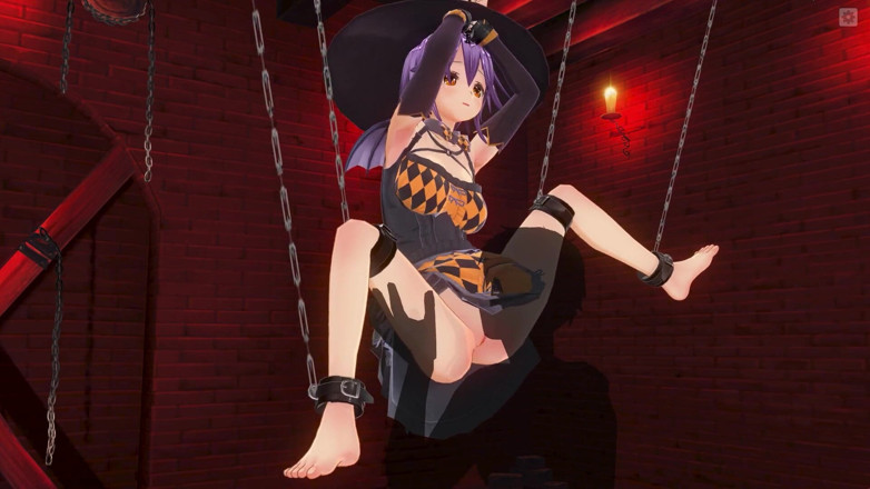H3DC: 3D HENTAI BDSM Bound witch gets cunnilingus orgasm