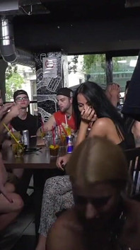 Nikki Thorne Rammed in Public