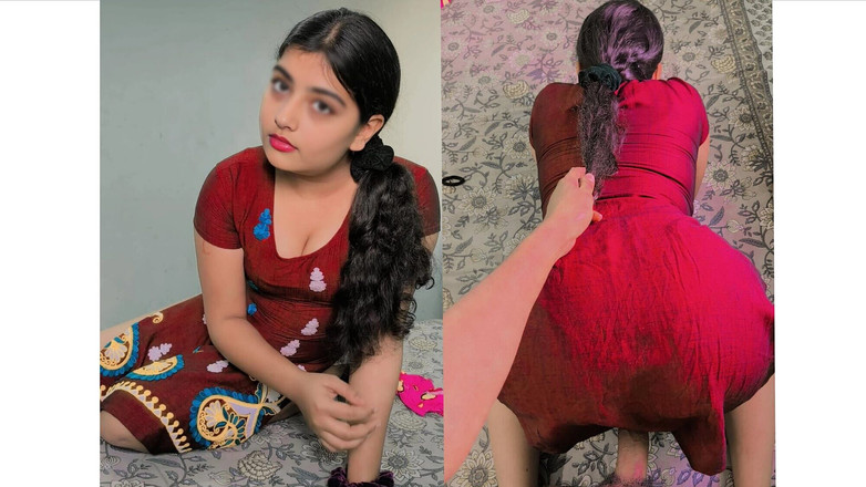 Horney_Ankita: Bini desi cantik yang baru berkahwin mengongkek pepek ketat hindi...