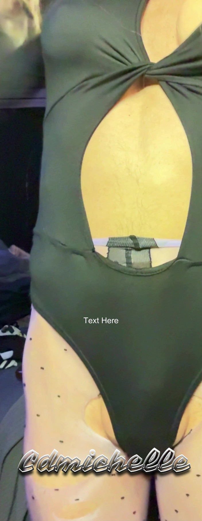 Feeling sexy today crosdressing: Crossdresser Cdmichelle Memakai Pantyhoes Black Bodysuit Doted