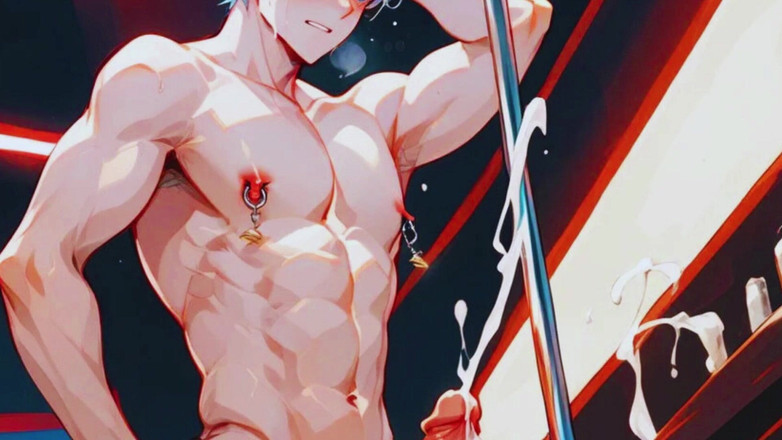 Real narrated fantasy Hentai: Partea 2. Gay Bar are sex live show cu Femboys și tineri...