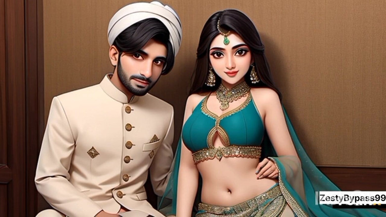 Zesty Bypass: Індійський секс suhagrat, перший нічний секс