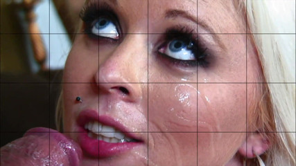 Estelle and Friends: Huge tit blonde Angel Vain fucked and facialized
