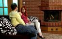 Lethal Teens: Fucking his redhead teen next to a fireplace