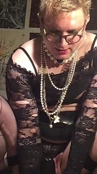 Sissy Whore Cindy BBC Dildo Fuck!