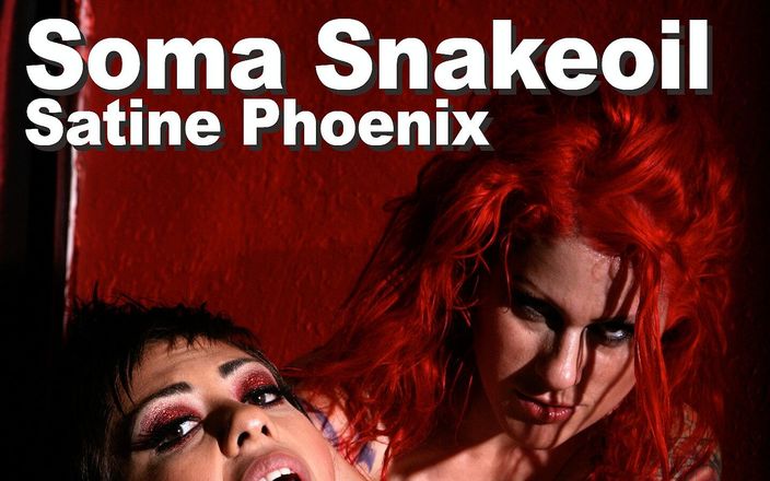 Picticon bondage and fetish: Soma Snakeoil &amp;amp; Satine Phoenix lesbian BDSM cunnilingus toys