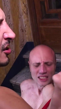 A Certified Slut. Brunette MILF Gets Fucked by 2 Italian Guys