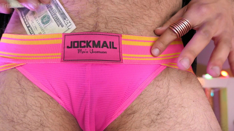 TripleXTransMan: Kobiecy wytrysk striptizerka wymaga twojego kutasa