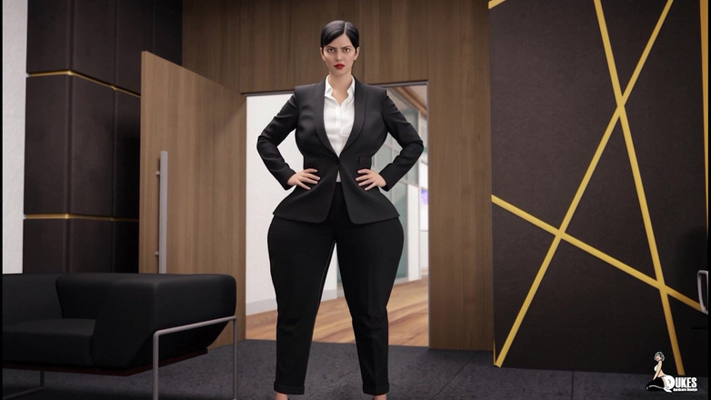 Dukes Hardcore Honeys: 큰 엉덩이의 레즈 직원을 자신의 아파트로 초대하는 흑인 보스