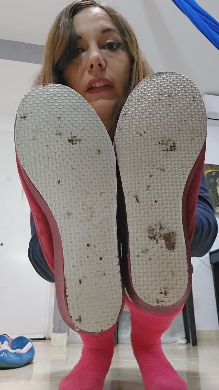 dafnedenoch: Pantoffel Modellieren und masturbieren, spanische Pantoffel