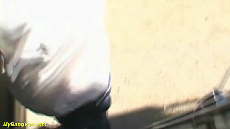 My Bang Van: Her frist bangvan DP fuck orgy
