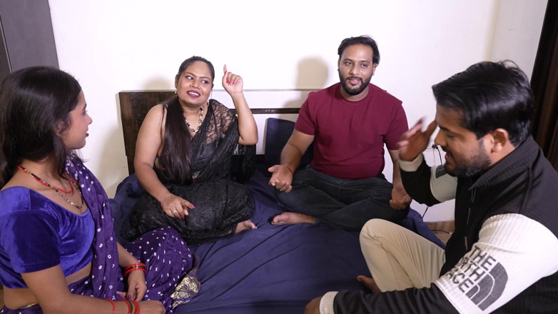 Desiwolfalex: Indian Friend Swapping His Wife to Other Couple Sex Video...