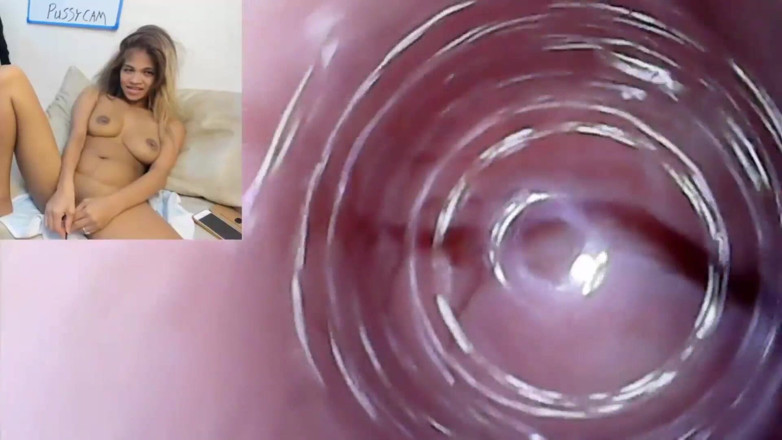 SexyGamingCouple: Endoscop filmări cu pizdă cam de ejaculare înăuntru lunar cu pizdă...