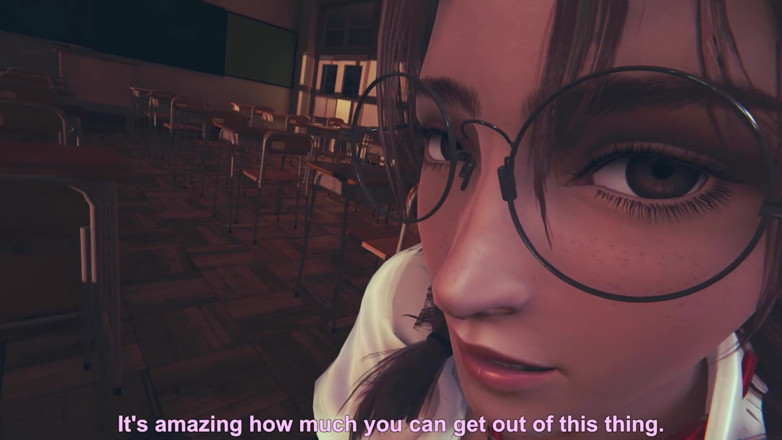Waifu club 3D: College girl jerks off your dick after college
