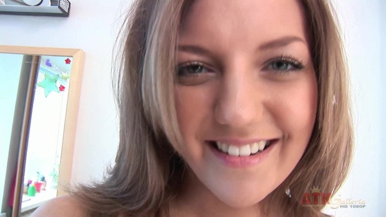 ATK Fans (Solo): Brunette cutie masturbating anally
