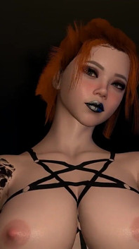 Fucking a Goth Redhead Girl in POV
