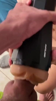 My Best Friend Masturbates My Penis with Our New Cupsland Twirl Toy.