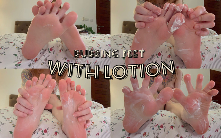 Karneli Bandi: Rubbing and Massaging My Feet with White Lotion