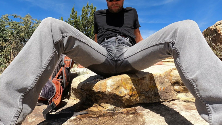Lapetus: Pissing My Jeans and Jerking off Out in the Desert