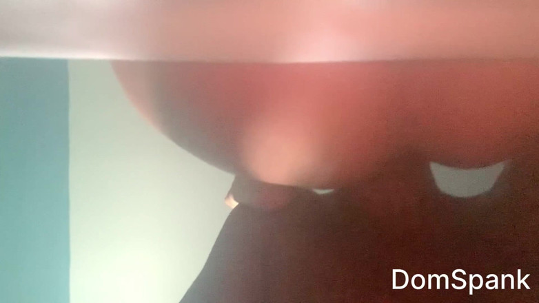 RealDomSpank: Petite Big Ass Beauty Enjoys Her Holes Stretching Program with...