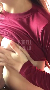Blonde Babe with Big Ass and Natural Tits Gives a Sloppy Blowjob and Gets Cum on Her Tits