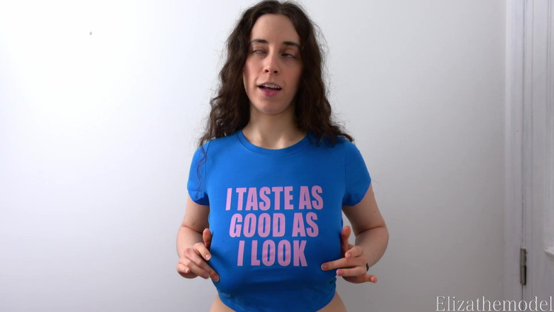 ElizaTheModel: Tričko Try on Edging Challenge