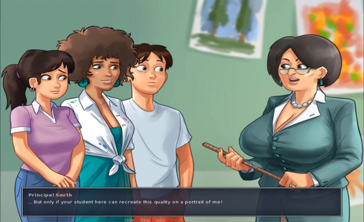 Hentai World: Summertime saga principal suddenly came in