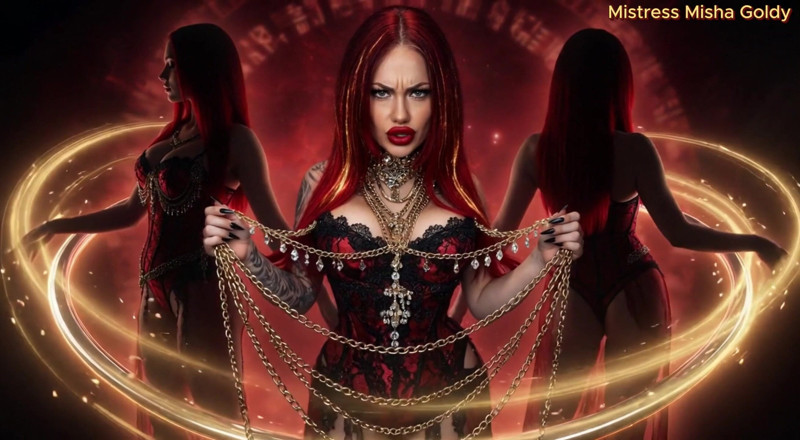 Goddess Misha Goldy: Feel My Leash Yanking Your Cock