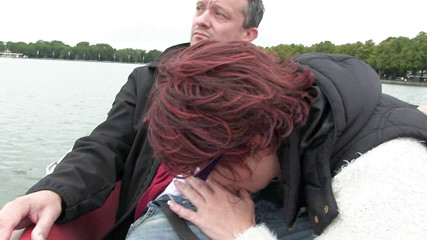 Popp Sylvie: Outdoor blowjob on the lake