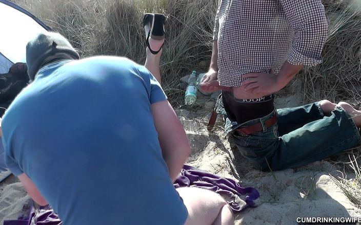 Cumdrinking Wife: cewek ini dientot habis-habisan sama besar di pantai