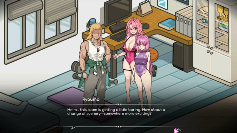 NSFWOtaku: Hentai game - Minami e Kagura FFM Hentai Gallery scena di...